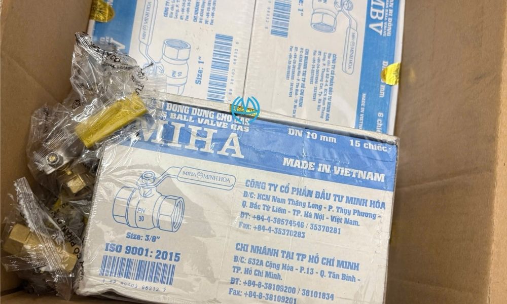 quy cách đóng hộp của van bi miha pn30 dn10