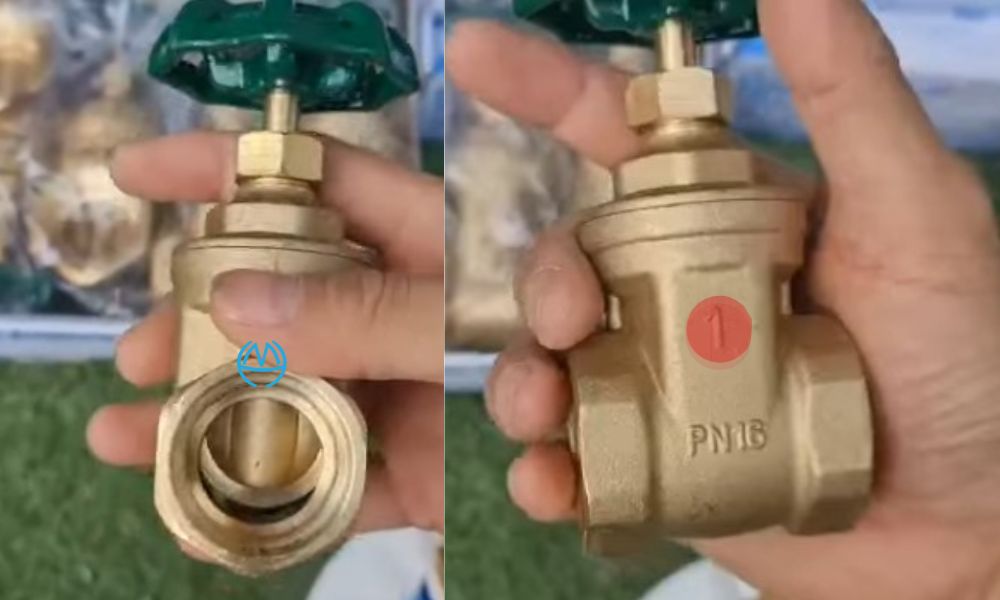 van cửa đồng miha dn25 ren trong