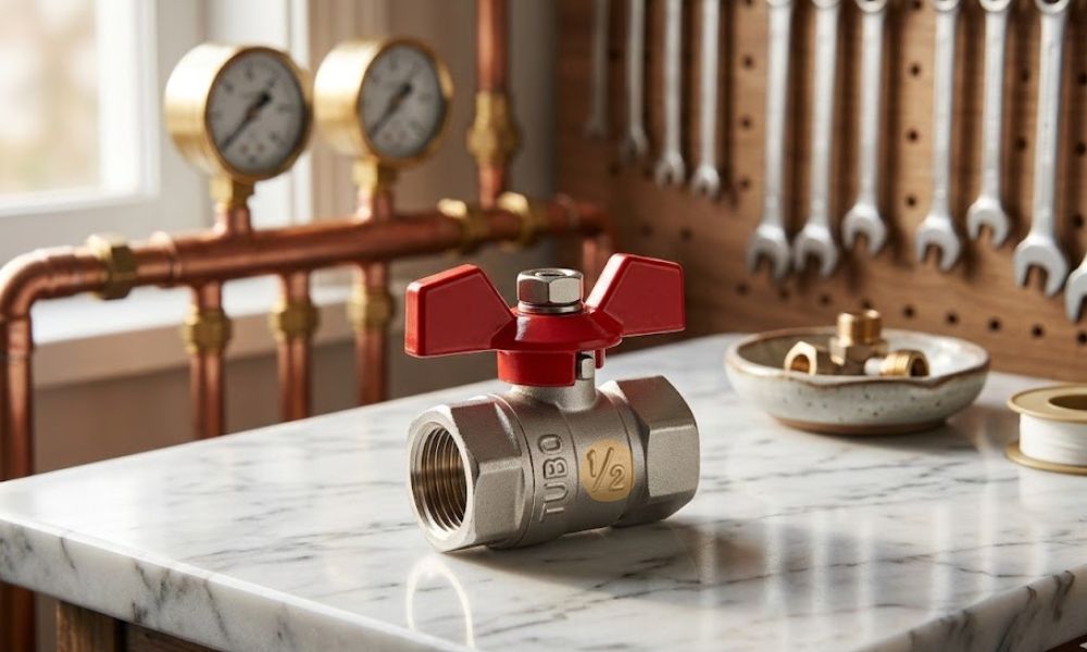 cận cảnh thân van bi tubo dn15