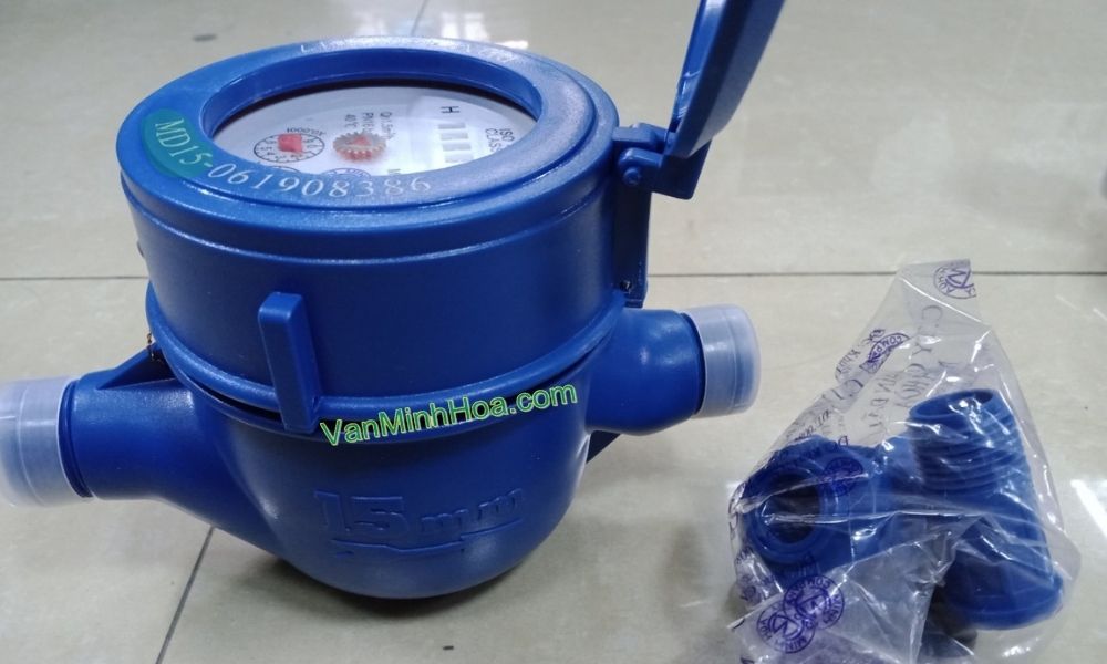 đồng hồ nước md dn15 và phụ kiện đi kèm