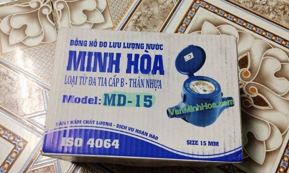 hộp đóng gói của đồng hồ nước md dn15