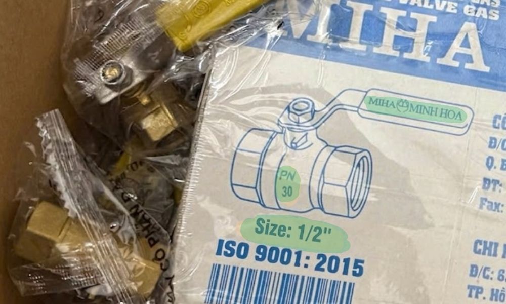 hộp van bi miha pn30 dn15