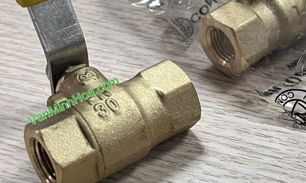 mặt sau thân van bi miha pn30 dn15