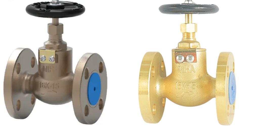 ngoại quan van cầu mặt bích 2 chiều miha 16k