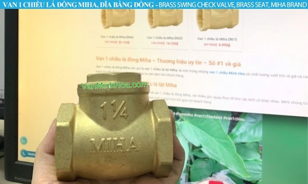 nhận diện van 1 chiều lá miha dn32