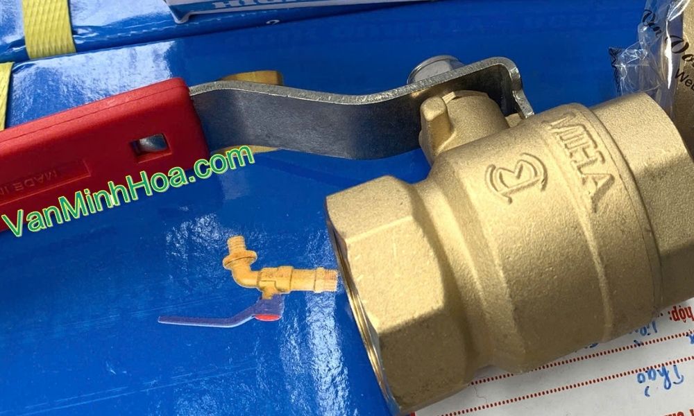 nhận diện van bi miha tay inox dn100 chính hãng