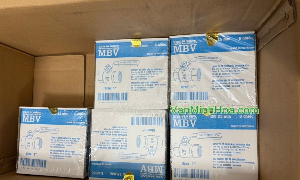 số lượng khi đóng thùng van bi miha tay inox dn25