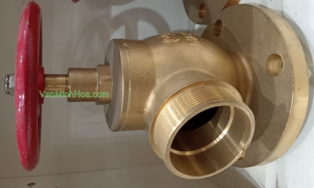 thiết kế của van góc cứu hỏa minh hòa 5k dn65