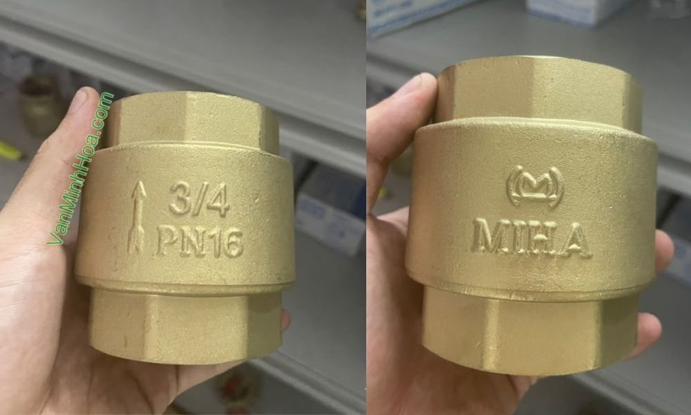 van 1 chiều lò xo miha dn20 mặt trước và sau