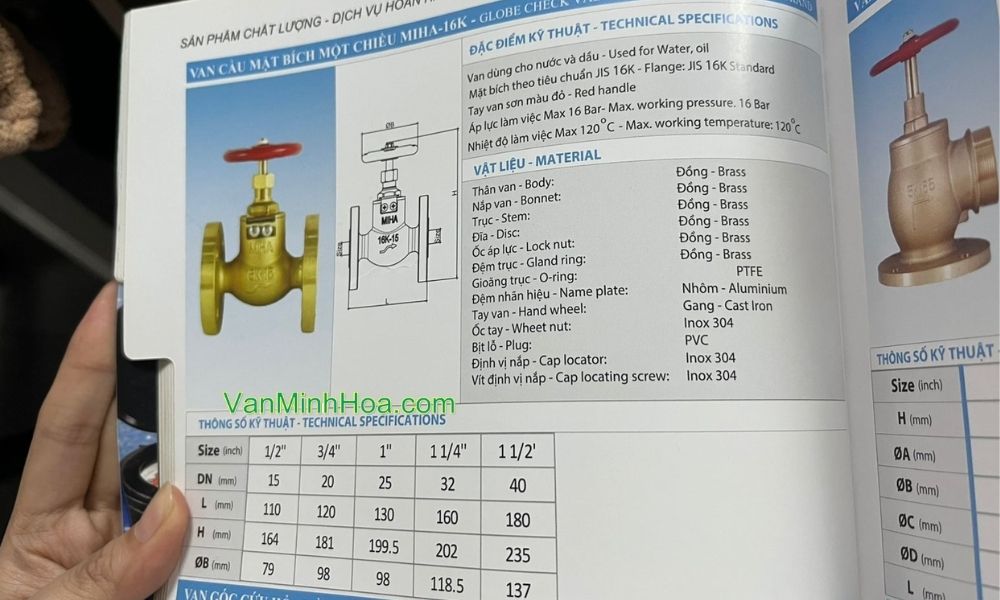 van cầu miha 16k 1 chiều dn15 trong catalogue