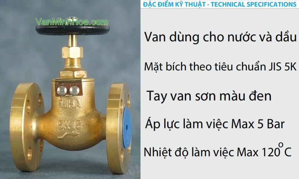 van cầu miha 5k 2 chiều dn15