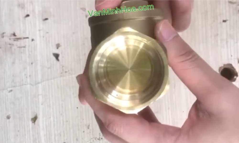 cận cảnh lá lật của van 1 chiều lá mbv dn100