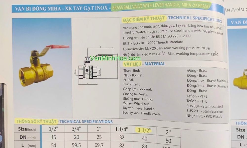 catalogue van bi miha xk pn20 dn40