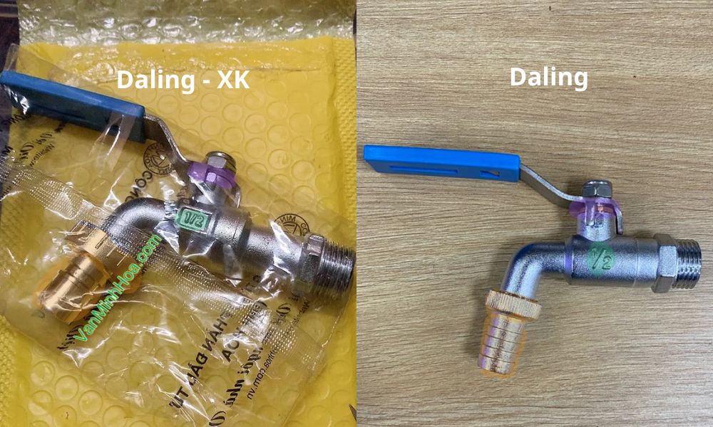 điểm khác biệt của vòi hợp kim daling xk dn15 với daling thường