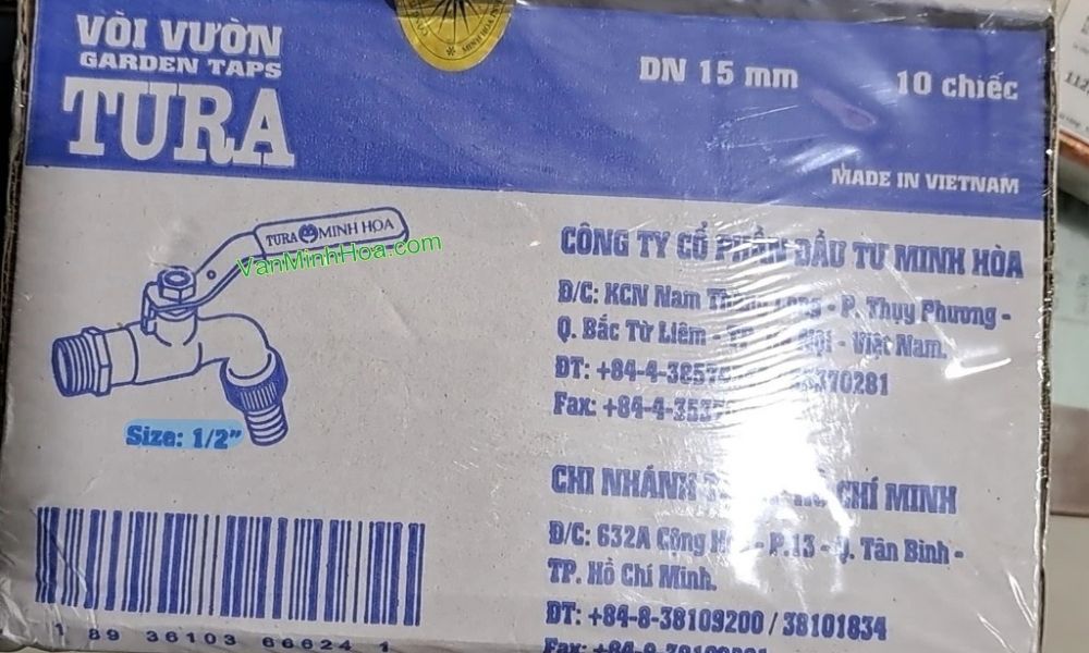 hộp của vòi vườn hợp kim tura pn10 dn15