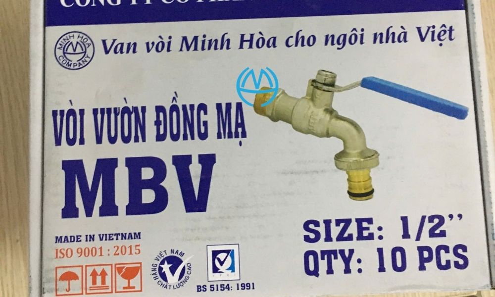 hộp vòi vườn đồng mạ mbv pn10 dn15
