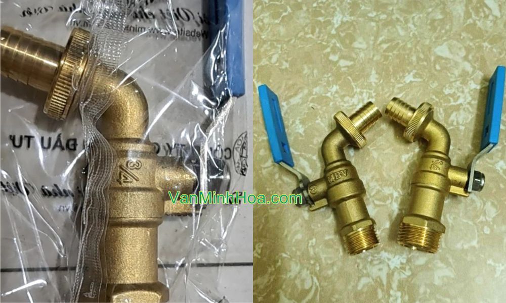kho vòi vườn đồng tay inox mbv pn10 dn20