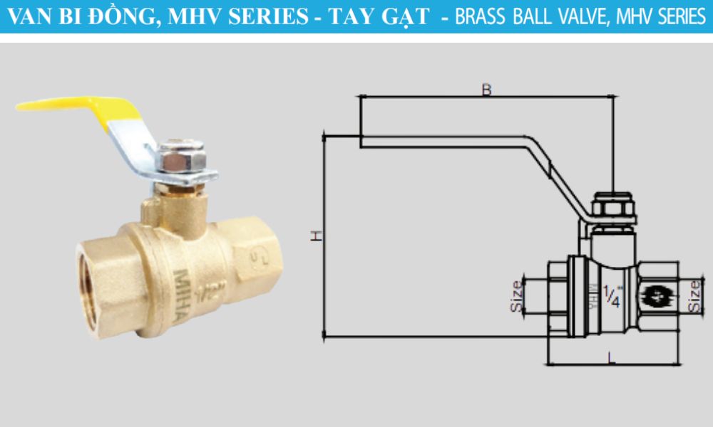 van bi mhv dn50 là loại van gì