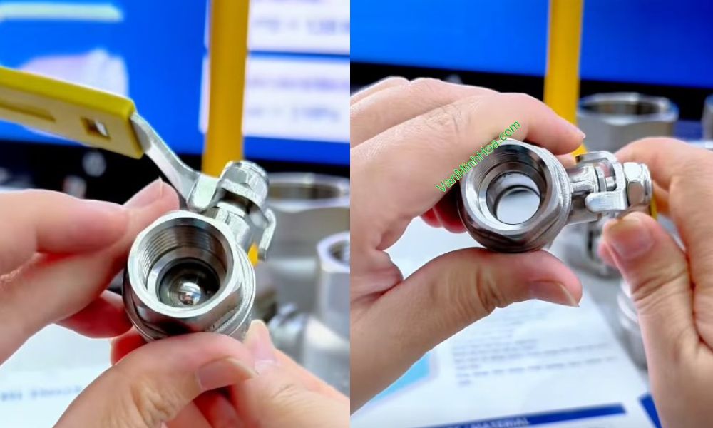 cận cảnh cấu tạo van bi miha-in dn8