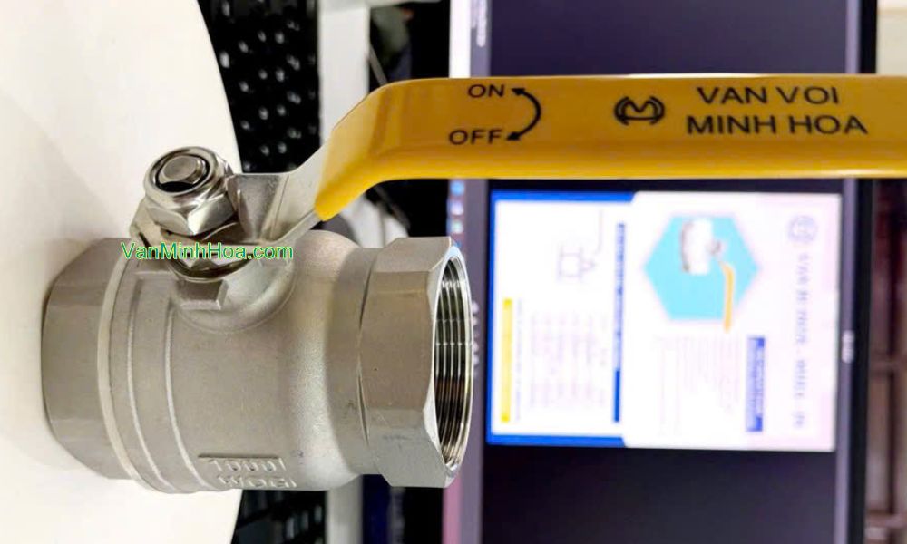 cấu tạo và vật liệu của van bi inox miha-in