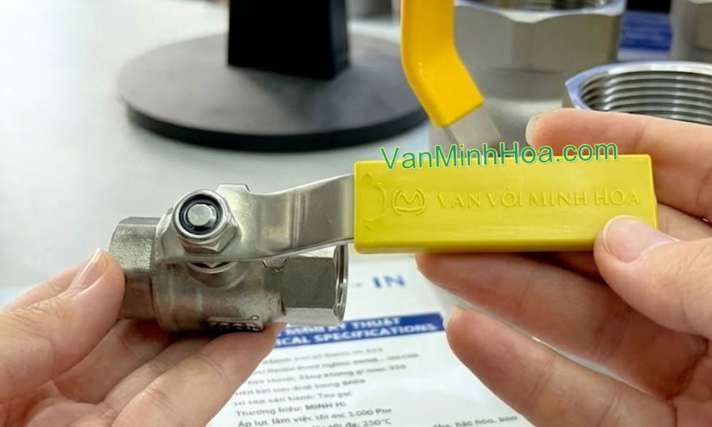 tay vặn của van bi miha-in dn8