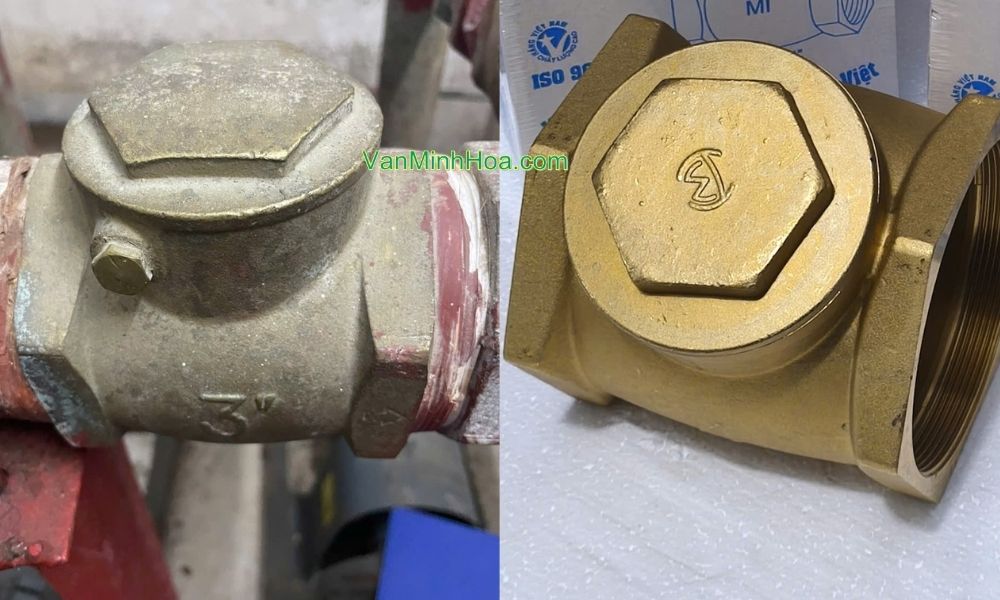 thông tin in bề mặt van 1 chiều lá mi dn80