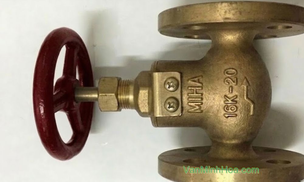 thiết kế của van cầu miha 16k 1 chiều dn20